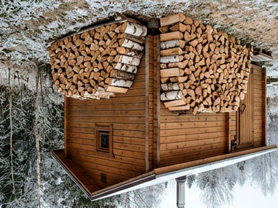 укладка в дровник — Печной переулок, 11, Островцы